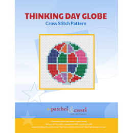 Thinking Day Globe Cross Stitch Pattern PDF