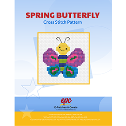 Spring Butterfly Cross Stitch Pattern PDF