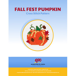 Fall Fest Pumpkin Cross Stitch Pattern PDF
