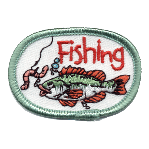 Fishing - Fish with Worm (Iron-On)