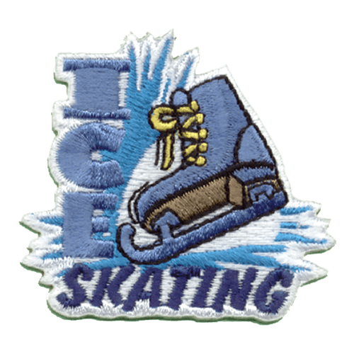 Ice Skating - Blue Skate (Iron-On)