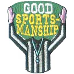 Good Sportsmanship, Referee, Medal, Sports, Girl, Boy, Patch, Merit Badge, Crest, Guides, Scouts