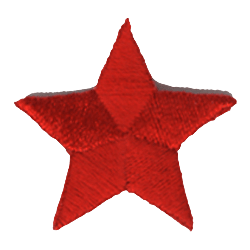 A red, five-pointed star.