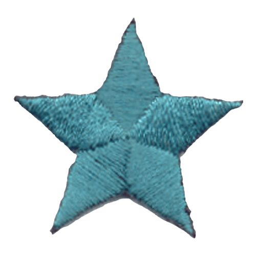 A teal five-pointed star.
