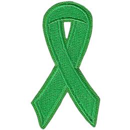 This green ribbon represents and brings awareness to traumatic brain injury and organ transplants.