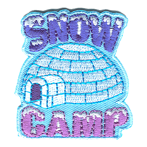 An Igloo with the words Snow Camp above and below it.