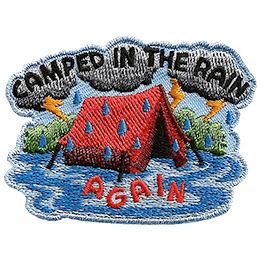 Camped In The Rain Again (Iron-On)