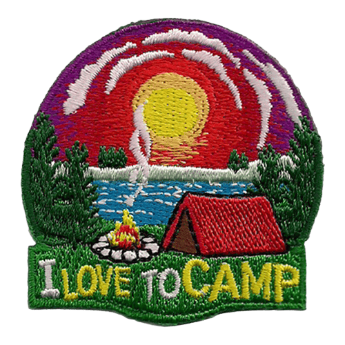 I Love To Camp (Iron-On)