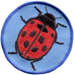 Patrol, Badge, Lady, Lady Bug, Insect, Embroidered Patch, Merit Badge, Badge, Emblem, Iron On, Iron-On, Crest, Lapel Pin, Insignia, Girl Scouts, Boy Scouts, Girl Guides
