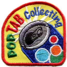 Pop, Tab, Collect, Can, Bubbles, Aluminum, Wheel, Chair, Patch, Embroidered Patch, Merit Badge, Badge, Emblem, Iron On, Iron-On, Crest, Lapel Pin, Insignia, Girl Scouts, Boy Scouts, Girl Guides