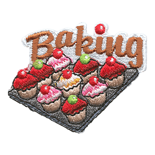 Baking (Cupcakes On Pan) (Iron-On)