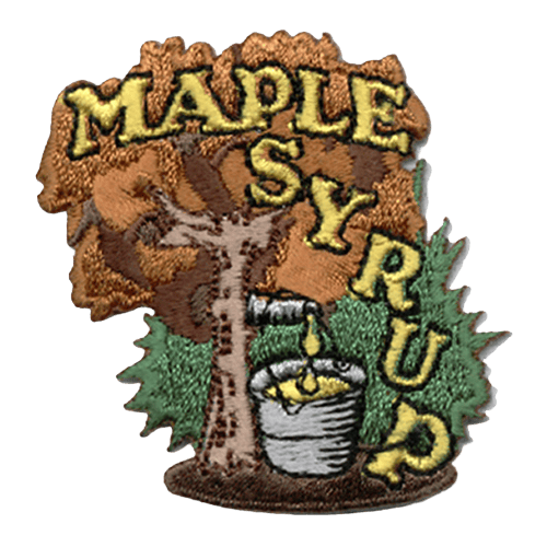 Maple Syrup Embroidered Patch by E-Patches & Crests