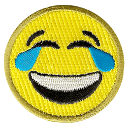 Emoji Laughing with Tears (Iron-On)