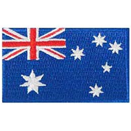Australia, Sydney, Melbourne, Adelaide, Perth, Flag, Patch, Embroidered Patch, Merit Badge, Iron On, Iron-On, Crest, Girl Scouts