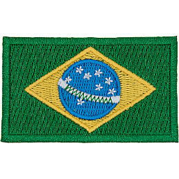Brazil Flag (Iron-On) - 2 left
