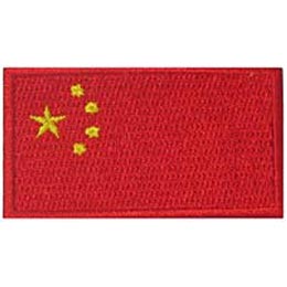 China, Beijing, Hong Kong, Shanghai, Flag, Patch, Embroidered Patch, Merit Badge, Iron On, Iron-On, Crest, Girl Scouts
