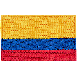 A yellow, blue, and red horizontal striped flag.