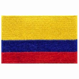 Colombia Flag (Iron-On) - 6 left