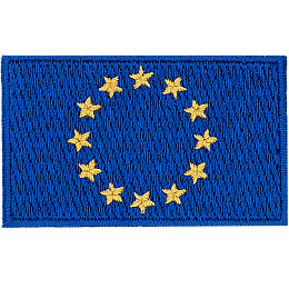 A blue flag with a circle of yellow stars.