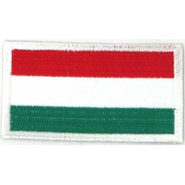 Three horizontal stripes; red, white and green.