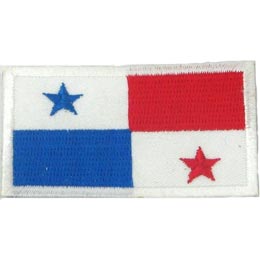 Panama Flag (Iron-On) - 3 leftover