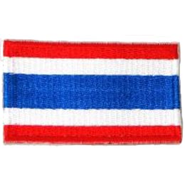 Thailand, Bangkok, Flag, Country, Patch, Embroidered Patch, Merit Badge, Iron On, Iron-On, Crest, Girl Scouts