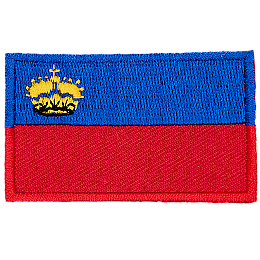 Liechtenstein Flag (Iron-On) - 7 left