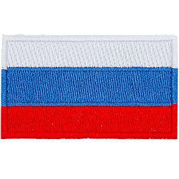 Three horizontal stripes; white, blue and red.