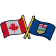 Canada Alberta Friendship Flag (Iron-On)