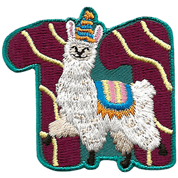 Eleven Celebrating Llama (Iron-On)