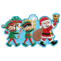 Christmas Parade - Santa and Elves (Iron-On) 