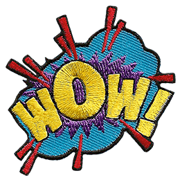The word Wow in comic book style.