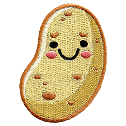 A potato with a kawaii face.