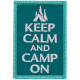 Keep Calm And Camp On (Iron-On)  