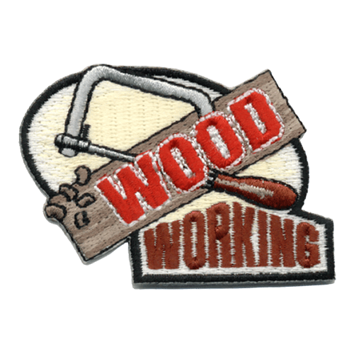 Wood Working with Saw (Iron-On)