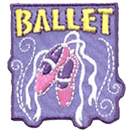 Ballet, Shoes, Dance, Theatre, Stage, Perform, Merit Badge, Patch, Crest, Girl Guides, Girl Scouts