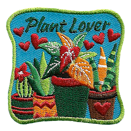 A bunch of potted plants are under the words Plant Lover.