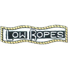 Low, Rope, High, Adventure, Patch, Embroidered Patch, Merit Badge, Crest, Girl Scouts, Boy Scouts, Girl Guides