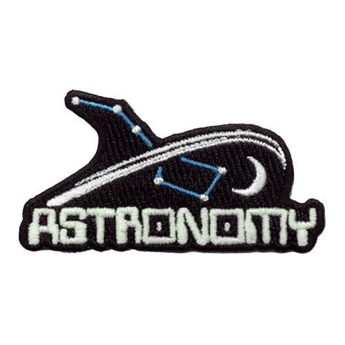 Astronomy, Space, Moon, Star, Constellation, Science, Crest, Patch, Merit Badge