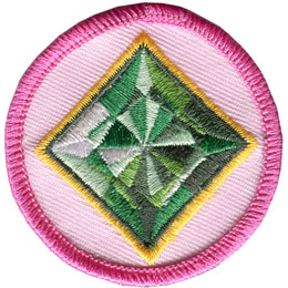 Spark, Emerald, Circle, Patrol, Patch, Embroidered Patch, Merit Badge, Badge, Emblem, Iron On, Iron-On, Crest, Lapel Pin, Insignia, Girl Scouts, Boy Scouts, Girl Guides