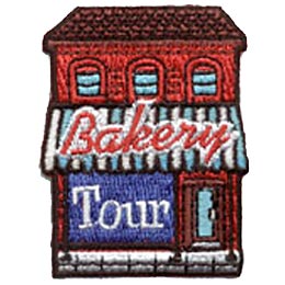 Bakery, Tour, Bake, Cook, Visit, Baking, Patch, Embroidered Patch, Merit Badge, Crest, Girl Scouts, Boy Scouts, Girl Guides