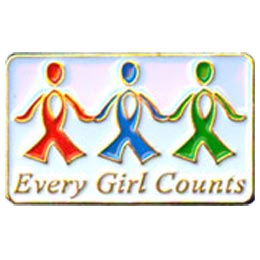 Every Girl Counts Pin