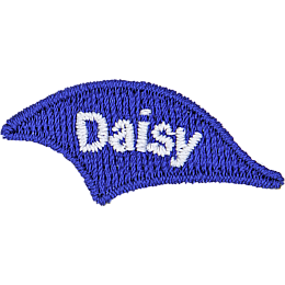A blue flame with the word Daisy on it.