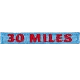 Hiking - 30 Miles Rocker (Iron-On)