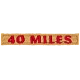 Hiking - 40 Miles Rocker (Iron-On)