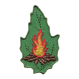 Outdoor Camping Set Campfire Leaf (Iron-On)