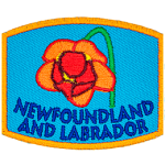 This patch displays Newfoundland and Labrador's provincial flower: the pitcher plant.