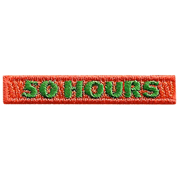 The words 50 Hours are in green across an orange background.
