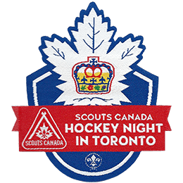 Scouts Hockey Night in Toronto custom woven label by EPC