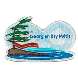 Georgian Bay Metis custom woven label by EPC
